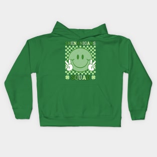 Shenanigans Squad St Patricks Day Smile Green Proud Irish Kids Hoodie